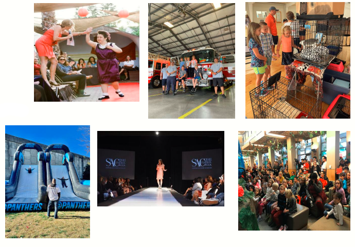 photo collage of community events